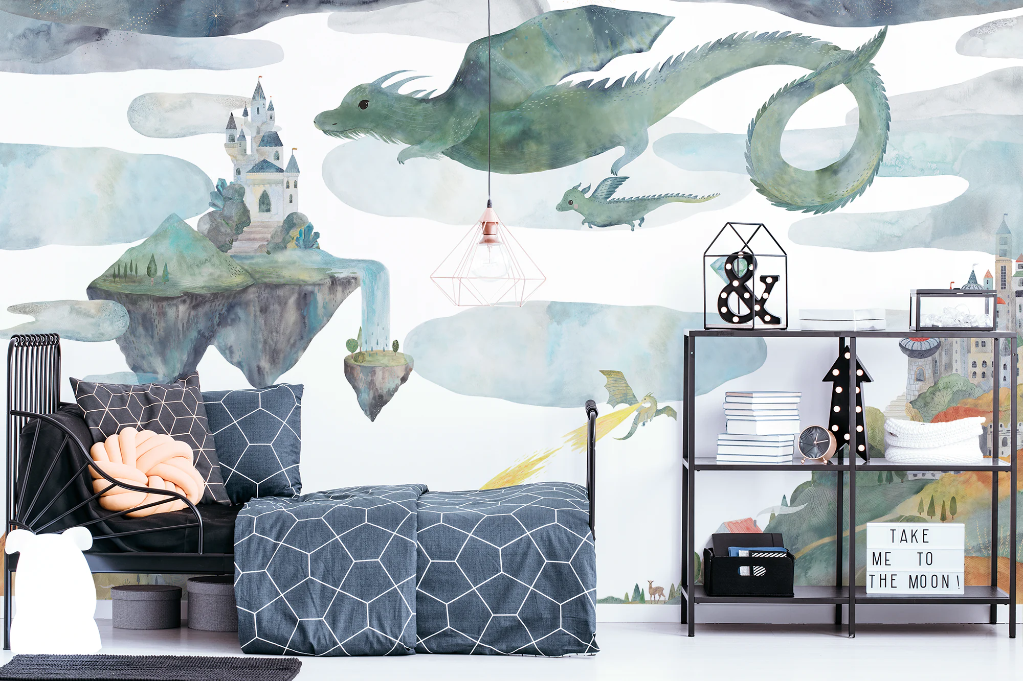 children-bedroom-wallpaper-mural-dragons-fantasy-fairytale