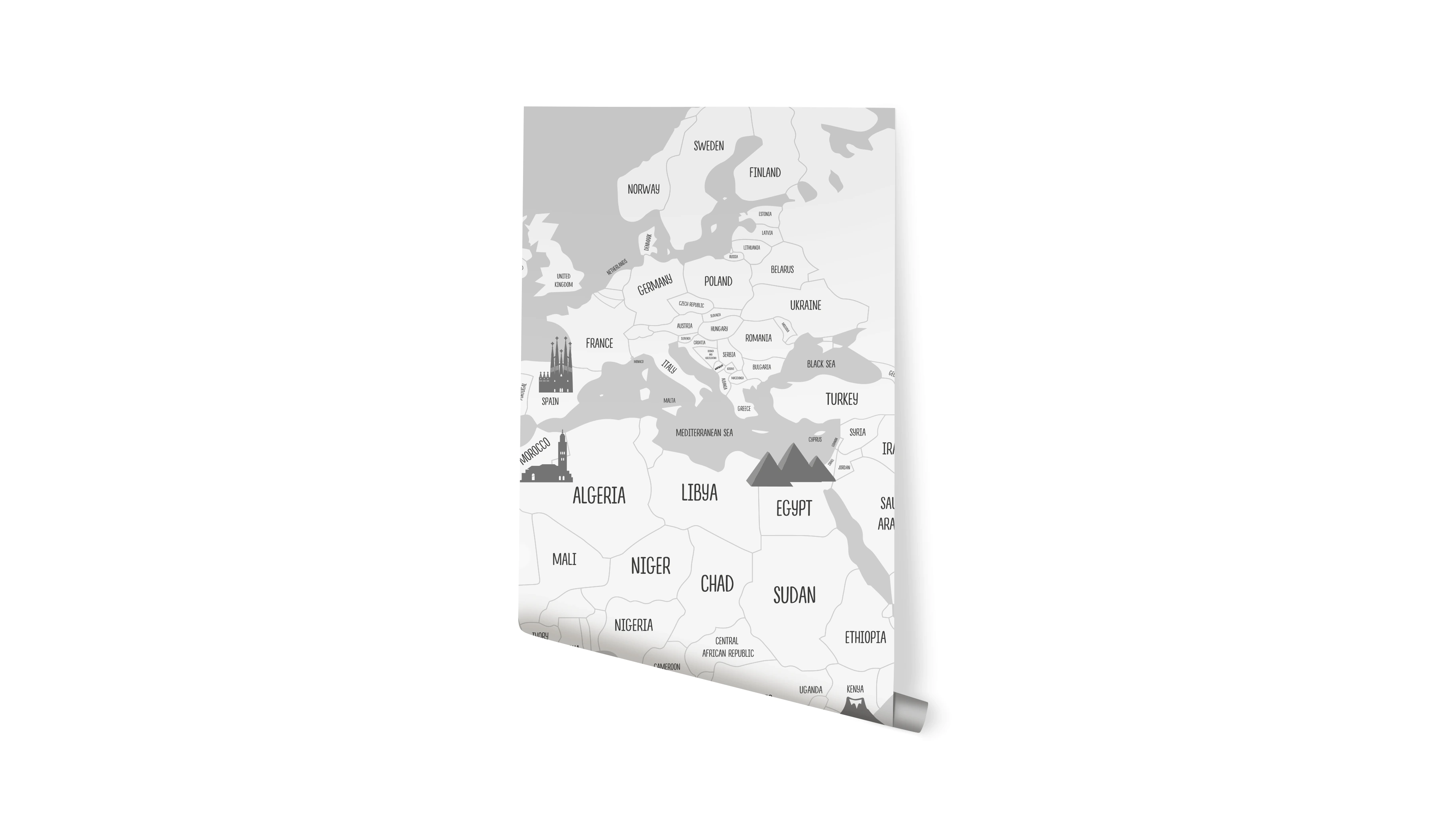 wallpaper-roll-grey-world-map