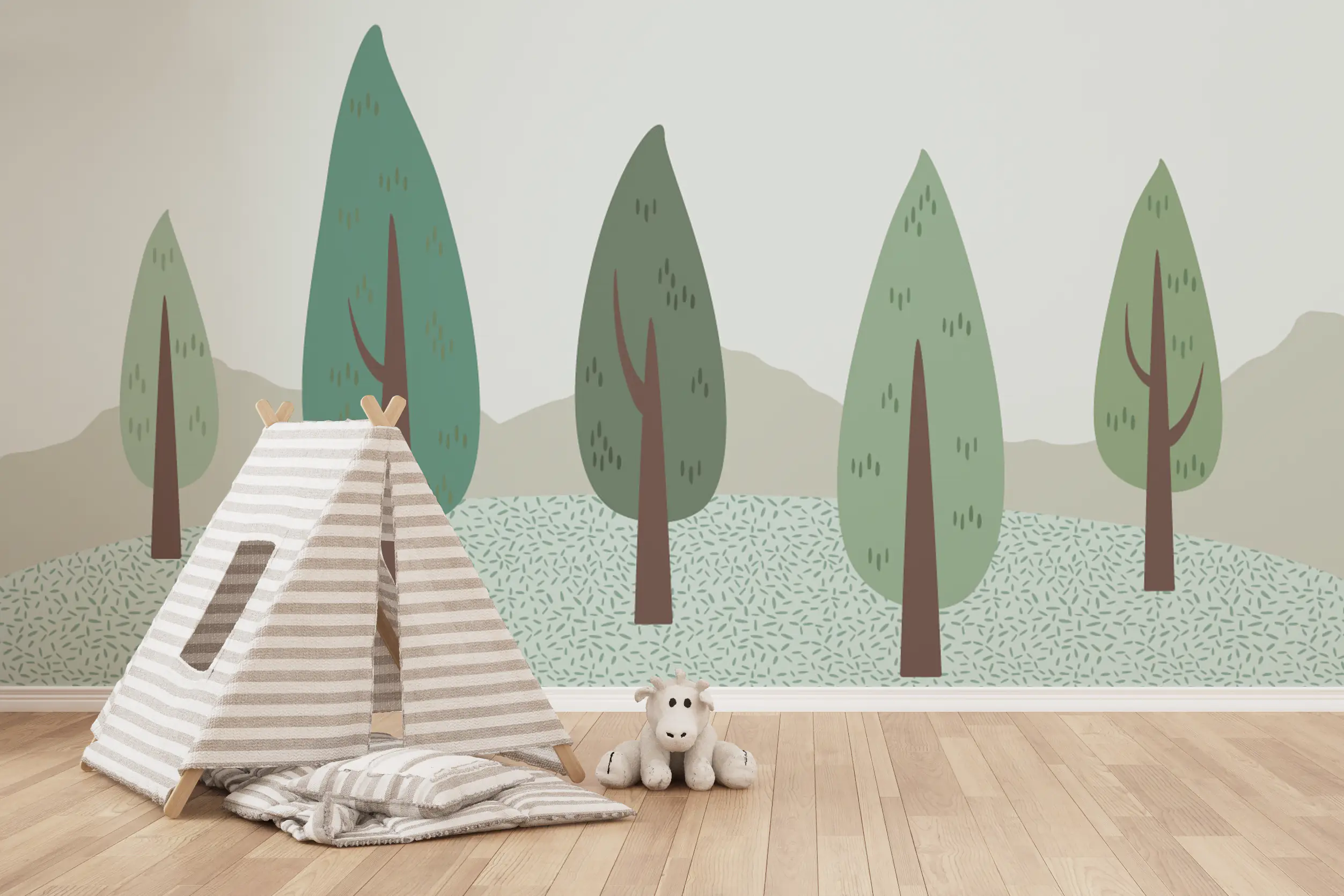 scandinavian-style-kids-room-tent