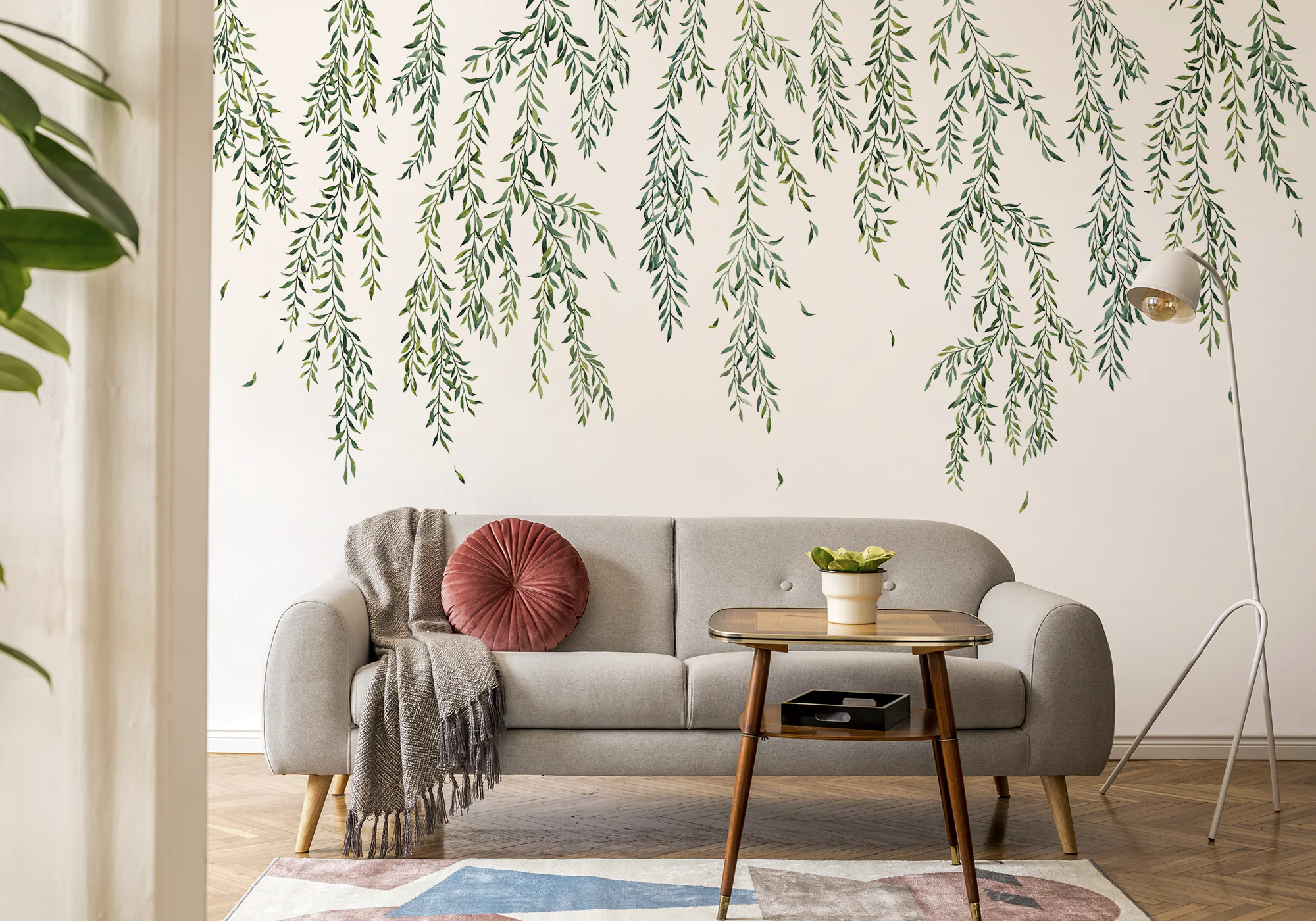 modern-room-interior-design-nature-themed-wallpaper