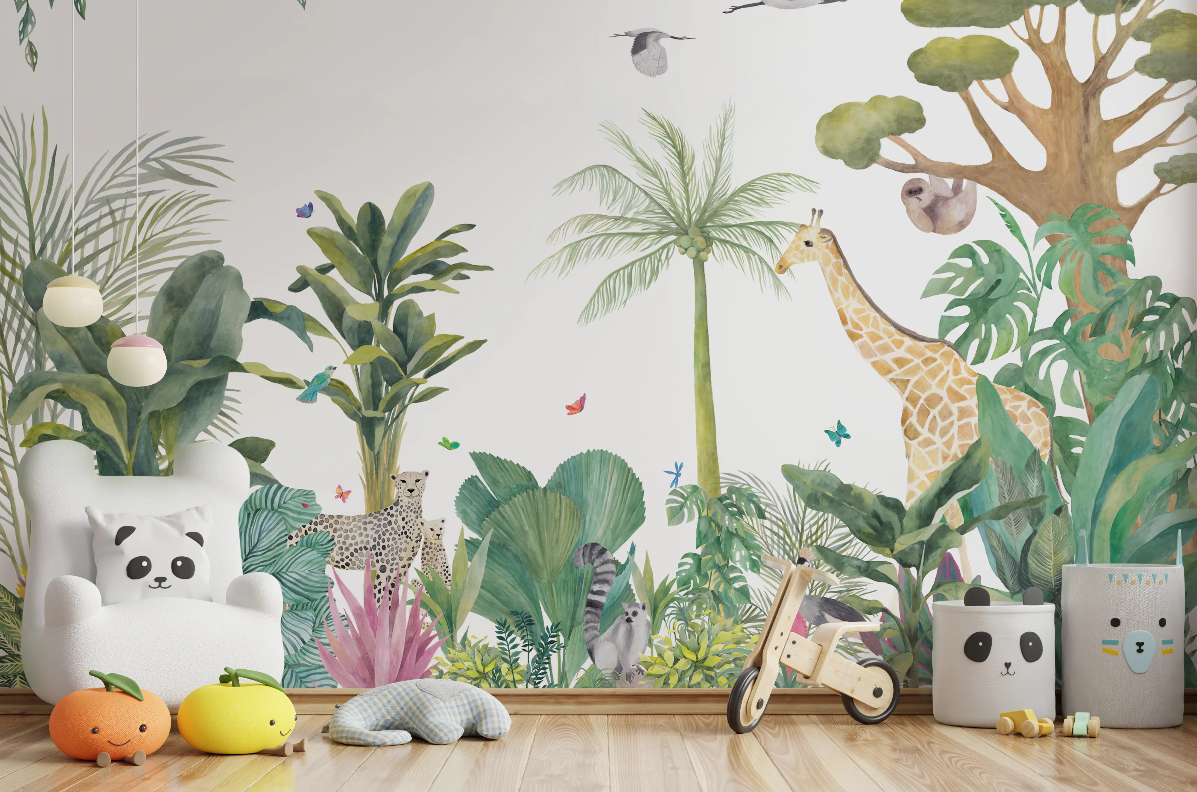 jungle-wallpaper-wall-kids-room-children-bedroom-modern